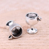 5pcs 12x13mm Charms Goblet Antique Silver Color Alloy DIY Jewelry Making Accessories EF4694
