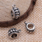 WYSIWYG 5pcs 12x9x6mm Beads Bails For Jewelry Making DIY Necklace Bracelet Beads Bails Charms Charm Beads Bails