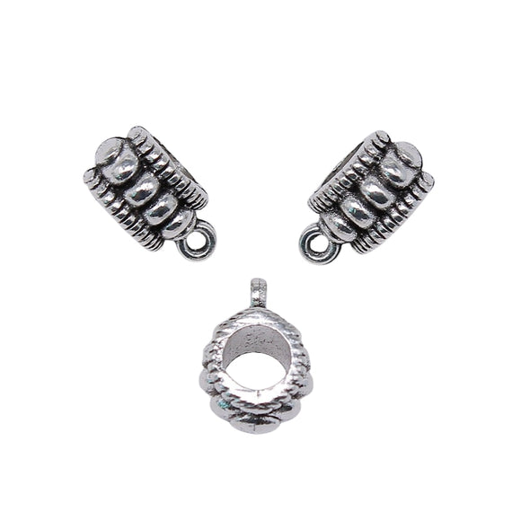 WYSIWYG 5pcs 12x9x6mm Beads Bails For Jewelry Making DIY Necklace Bracelet Beads Bails Charms Charm Beads Bails