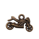 WYSIWYG 5pcs 14x21mm Antique Silver Color Dirtbike Motorcycle Charms Pendant For Jewelry Making DIY Jewelry Findings