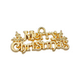 5pcs 16x36mm 3 Colors Merry Christmas Charms Pendant For DIY Jewelry Making Handmade Jewelry Craft Findings ef4303