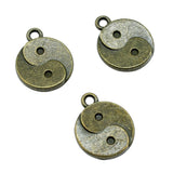 WYSIWYG 5pcs 18x15mm Vintage Yin Yang Pendants Charm For Jewelry Making Tai Ji Pendants Charm