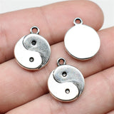 WYSIWYG 5pcs 18x15mm Vintage Yin Yang Pendants Charm For Jewelry Making Tai Ji Pendants Charm