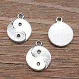 WYSIWYG 5pcs 18x15mm Vintage Yin Yang Pendants Charm For Jewelry Making Tai Ji Pendants Charm