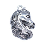 WYSIWYG 5pcs 18x28mm Antique Silver Color Horse Head Charms Pendant For DIY Jewelry Making Handmade Jewelry Craft Findings