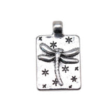 WYSIWYG 5pcs 20x13mm Antique Silver Color Dragonfly Charms Pendant For Jewelry Making