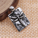 WYSIWYG 5pcs 20x13mm Antique Silver Color Dragonfly Charms Pendant For Jewelry Making