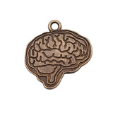 WYSIWYG 5pcs 22x23mm Antique Silver Color Brain Charms Pendant For Jewelry Making DIY Jewelry Findings