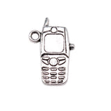 WYSIWYG 5pcs 24x16mm Antique Silver Color Cell Phone Charms Pendant For Jewelry Making