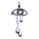 WYSIWYG 5pcs 24x37mm Antique Silver Color Weeping Eyes Charms Pendant For DIY Jewelry Making Handmade Jewelry Craft Findings