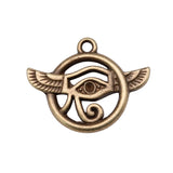 WYSIWYG 5pcs 25x19mm Antique Silver Color Eye Of Horus Charms Pendant For Jewelry Making DIY Jewelry Findings