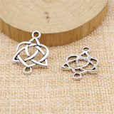 WYSIWYG 5pcs 25x19mm Triquetra Amulet Connector For Jewelry Making Triquetra Charms Triquetra Knot Connector