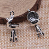 WYSIWYG 5pcs 26x11mm Antique Silver Color Bbq Charms Pendant For Jewelry Making DIY Jewelry Findings