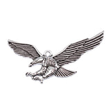 WYSIWYG 5pcs 26x46mm Antique Silver Color Eagle Charms For Jewelry Making