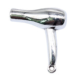 WYSIWYG 5pcs 27x23mm Antique Silver Color Three-Dimensional Hair Dryer Charms For Jewelry Making