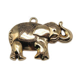 WYSIWYG 5pcs 27x40mm 2 Colors Elephant Charms Pendant For DIY Jewelry Making Handmade Jewelry Craft Findings