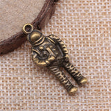 WYSIWYG 5pcs 28x11mm Astronaut Charms For Jewelry Making DIY Jewelry Findings Antique Silver Color Antique Bronze Color