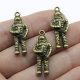 WYSIWYG 5pcs 28x11mm Astronaut Charms For Jewelry Making DIY Jewelry Findings Antique Silver Color Antique Bronze Color