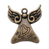 WYSIWYG 5pcs 28x25mm Love Angel Charms Pendants For Jewelry Making DIY Jewelry Findings Jewelry Accessories