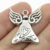 WYSIWYG 5pcs 28x25mm Love Angel Charms Pendants For Jewelry Making DIY Jewelry Findings Jewelry Accessories