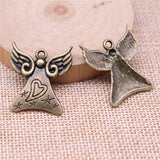 WYSIWYG 5pcs 28x25mm Love Angel Charms Pendants For Jewelry Making DIY Jewelry Findings Jewelry Accessories