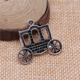 WYSIWYG 5pcs 30x27mm Carriage Charms Antique Silver Color Charms For Jewelry Making Jewelry Findings