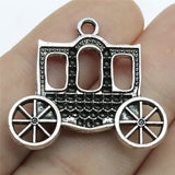 WYSIWYG 5pcs 30x27mm Carriage Charms Antique Silver Color Charms For Jewelry Making Jewelry Findings