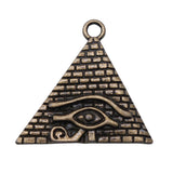 WYSIWYG 5pcs 30x32mm Pyramid The Eye Of Horus Charms Pendants For Jewelry Making DIY Jewelry Findings Jewelry Accessories