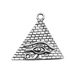 WYSIWYG 5pcs 30x32mm Pyramid The Eye Of Horus Charms Pendants For Jewelry Making DIY Jewelry Findings Jewelry Accessories