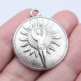 WYSIWYG 5pcs 30x35mm 4 Colors Fertility Goddess Round Charms Pendant For DIY Jewelry Making Handmade Jewelry Craft Findings