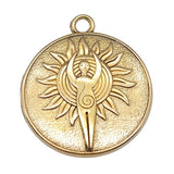 WYSIWYG 5pcs 30x35mm 4 Colors Fertility Goddess Round Charms Pendant For DIY Jewelry Making Handmade Jewelry Craft Findings