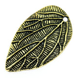 WYSIWYG 5pcs 35x21mm 3 Colors Charms Leaf Pendant Leaf Charms For Jewelry Making