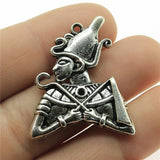 WYSIWYG 5pcs 35x30mm Soldiers Charms Antique Silver Color Charms For Jewelry Making Jewelry Findings