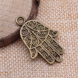 WYSIWYG 5pcs 37x24mm Hand Connector Charms DIY Jewelry Findings Antique Silver Color Antique Bronze Color For Jewelry Making