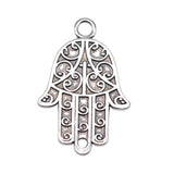 WYSIWYG 5pcs 37x24mm Hand Connector Charms DIY Jewelry Findings Antique Silver Color Antique Bronze Color For Jewelry Making