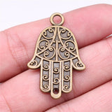 WYSIWYG 5pcs 37x24mm Hand Connector Charms DIY Jewelry Findings Antique Silver Color Antique Bronze Color For Jewelry Making