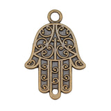WYSIWYG 5pcs 37x24mm Hand Connector Charms DIY Jewelry Findings Antique Silver Color Antique Bronze Color For Jewelry Making