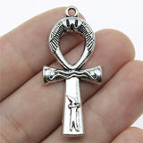 WYSIWYG 5pcs 43x19mm Ankh Cross Charms Pendant Egyptian Cross Charms EF3659