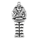 WYSIWYG 5pcs 45x18mm Egyptian Pharaoh Charms For Jewelry Making DIY Jewelry Findings Antique Silver Color Antique Bronze Color