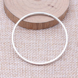WYSIWYG 5pcs 50x50mm Antique Silver Color Circle Charms Pendant For DIY Jewelry Making Handmade Jewelry Craft Findings