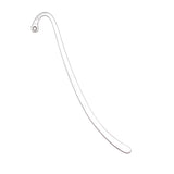 WYSIWYG 5pcs 86mm Glossy Bookmarks For Jewelry Making Jewelry Findings Antique Bronze Color Antique Silver Color