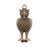 WYSIWYG 5pcs Charms 31x13mm Owl Charms For Jewelry Making DIY Jewelry Findings Antique Bronze Color Alloy Charms Pendant