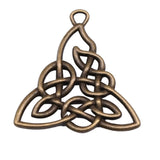 WYSIWYG 5pcs Charms 31x30mm Celtic Knot Charms Antique Silver Color Pendant For Jewelry Making DIY Jewelry Findings