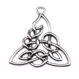 WYSIWYG 5pcs Charms 31x30mm Celtic Knot Charms Antique Silver Color Pendant For Jewelry Making DIY Jewelry Findings