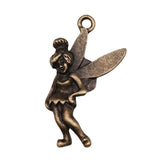 WYSIWYG 5pcs Charms 37x20mm Angel Charms Pendant Antique Bronze Color For Jewelry Making DIY Jewelry Findings