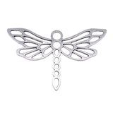 WYSIWYG 5pcs Charms 74x45mm Dragonfly Charms For Jewelry Making DIY Jewelry Findings Antique Silver Color Alloy Charms Pendant