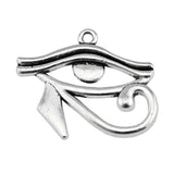 WYSIWYG 5pcs Charms Ancient Egypt Eye Of Horus 33x27mm Antique Silver Color Pendants Making DIY Handmade Finding Jewelry Ef3661