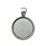 WYSIWYG 5pcs Fit 20mm Round Cat Back Style Cameo Cabochon Pendant Base Setting For Jewelry Making DIY Necklace Making