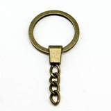 WYSIWYG 5pcs High Quality Fashion 30mm Round Split Key Rings Keychain DIY Jewelry Metal Holder Accessories Findings