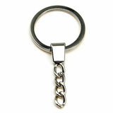 WYSIWYG 5pcs High Quality Fashion 30mm Round Split Key Rings Keychain DIY Jewelry Metal Holder Accessories Findings
